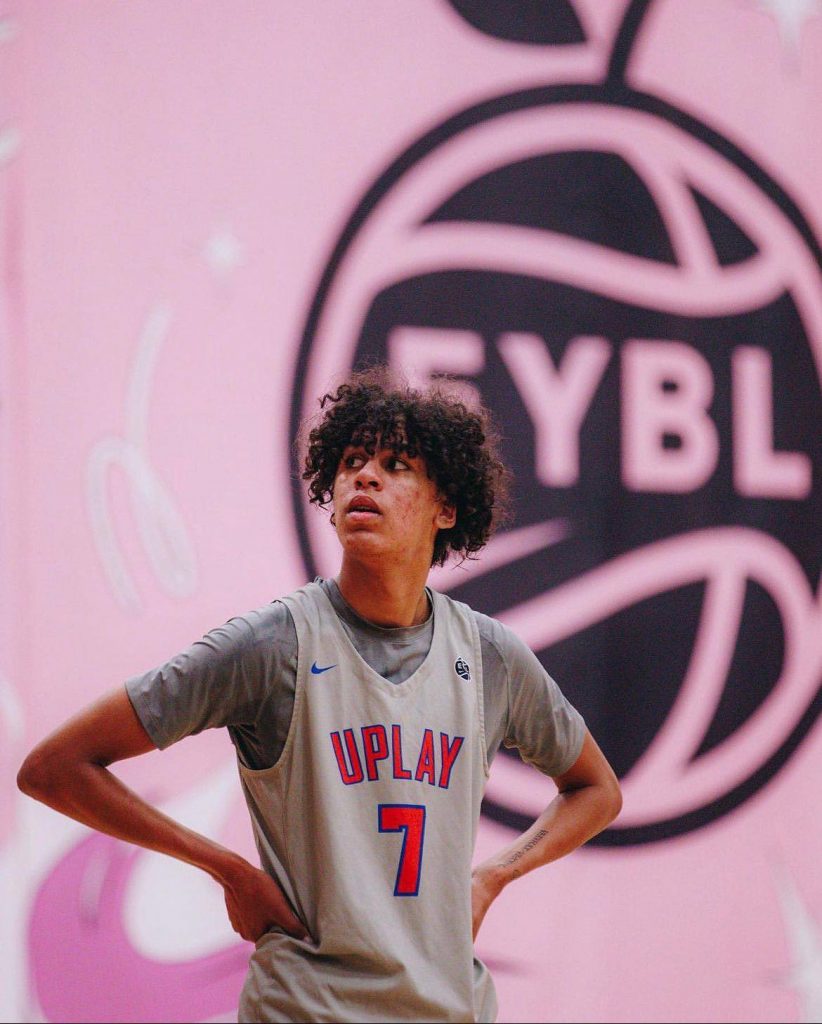 player with eybl banner